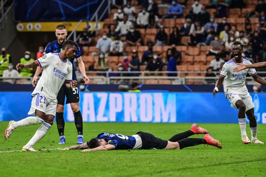 El brasileño Rodrygo anotó el único gol del Real Madrid en la primera jornada de la Champions League&nbsp;