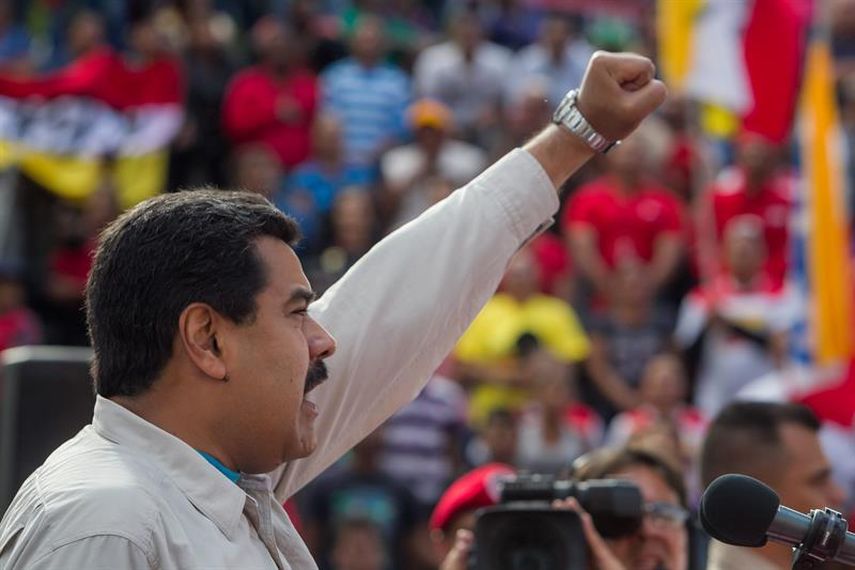 El mandatario venezolano calificó de exagerado y desproporcionado que hayan declarado una emergencia nacional en todo el territorio de EEUU por la amenaza que, según el Gobierno norteamericano, representa Venezuela. (EFE) 