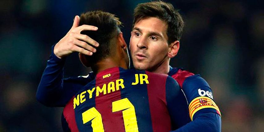 Messi y Neymar anotaron tres de los cinco tantos del Barcelona (EFE) 