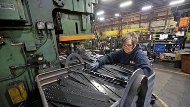 Actividad manufacturera en Estados Unidos.
