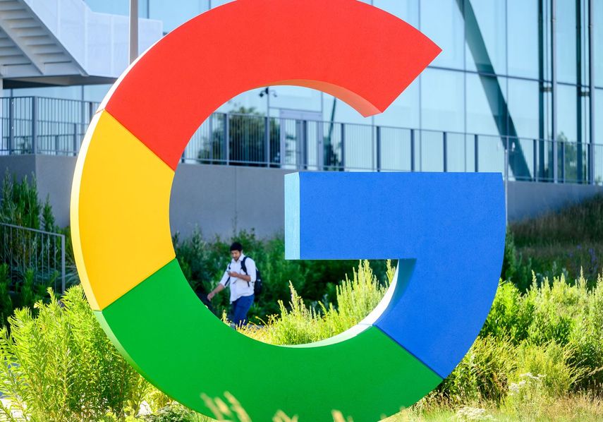 El logo de Google en una de sus instalaciones.