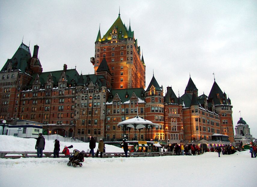 Quebec, hotel Frontenac.