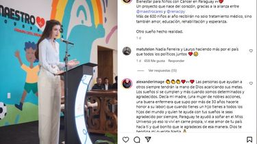 La paraguaya, primera finalista del Miss Universo 2021, encabezó la inauguración del centro de salud.