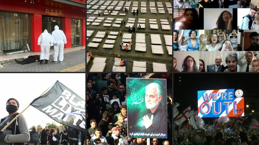 Imágenes de los primeros seis meses de un año que pasará a la historia como el año cuando un virus intentó apoderarse del mundo.&nbsp;