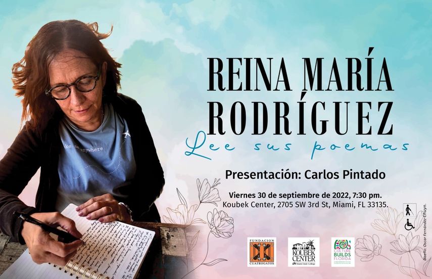 Reina María Rodríguez leerá sus poemas este 30 de septiembre en el Koubek Center de Miami.&nbsp;