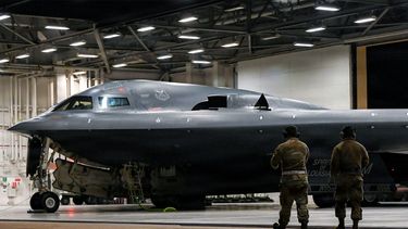 Un bombardero B2 de la fuerza aérea de EEUU.