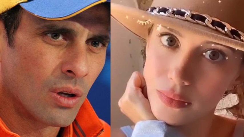 El político Henrique Capriles Radonski y la animadora Valeria Valle.&nbsp;