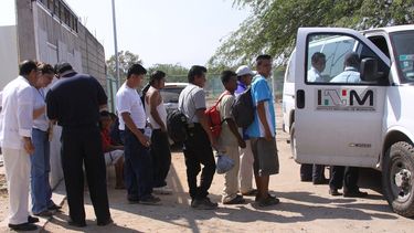 Los indocumentados fueron rescatados en Veracruz (foto referencial).