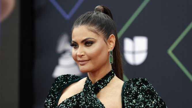 Chiquinquirá Delgado asiste a la 22 entrega de los Latin Grammy en el MGM Grand Garden Arena el 18 de noviembre de 2021 en Las Vegas, Nevada.&nbsp;