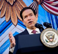 El secretario de Estado, Marco Rubio, durante un acto a principios de septiebre.