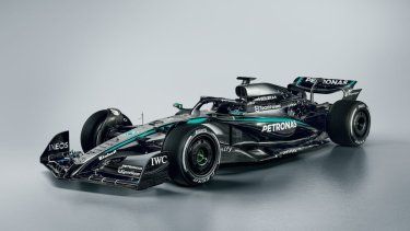 Con esta imagen en digital, Mercedes presentó su monoplaza para la siguiente campaña de la Fórmula 1, el 24 de febrero de 2025.