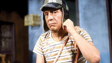 El actor caracterizado como su tierno personaje de El Chavo del 8. (CORTESÍA)