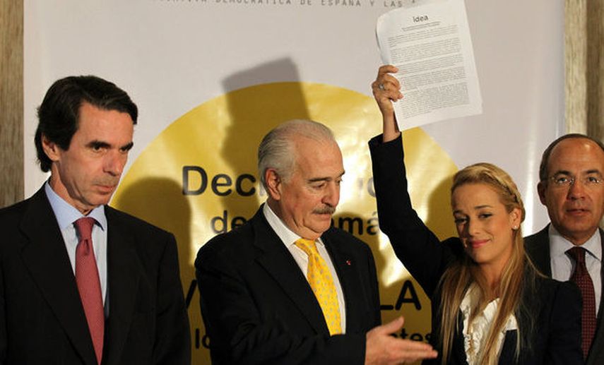 Los expresidentes que firmaron la Declaración de Panamá suscriben también la Declaración de Caracas.(Cortesía)