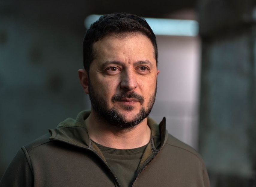 El presidente de Ucrania Volodimir Zelenski.
