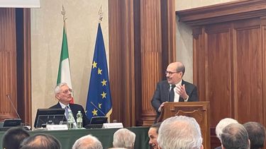 Marco Invernizzi en el evento El suicidio de Occidente