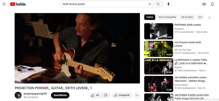 Keith Levene también creó la banda Public Image Ltd, en la que se vio acompañado por John Lydon conocido vocalista de los Sex Pistols