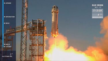 Lanzamiento cohete de Blue Origin.