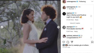 Selena Gómez y Benny Blanco se dan el sí, quiero en California.&nbsp;