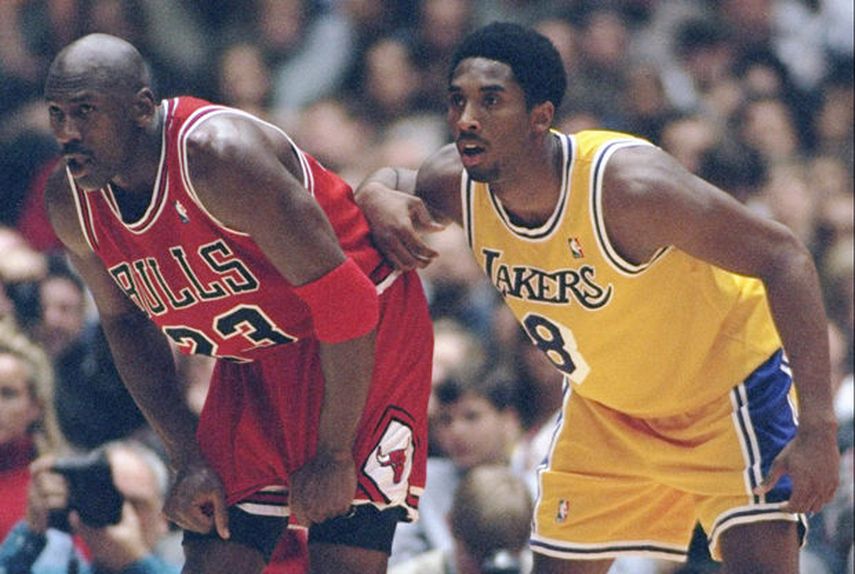 Jordan y Kobe han sido rivales, pero se respetan. (ARCHIVO)