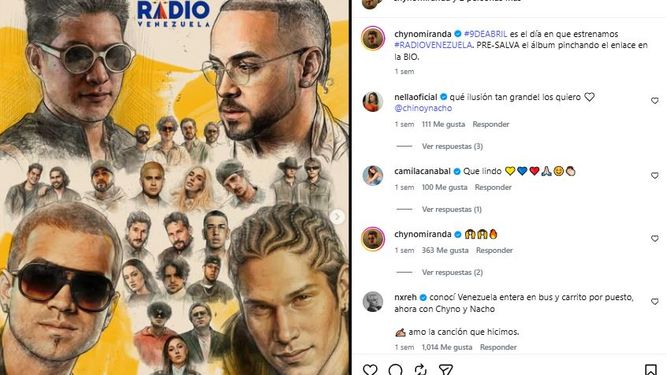 Chyno y Nacho presentan Radio Venezuela.