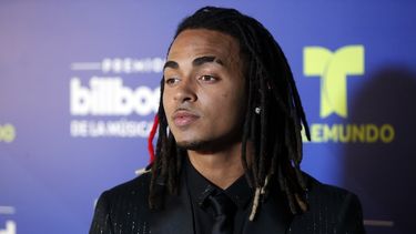 El cantante Ozuna tras bambalinas en los Latin Billboard Awards en Coral Gables, Florida.
