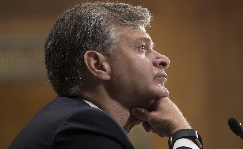 Christopher Wray, el pasado julio testificando durante su primera audiencia sobre su nominación como próximo director del FBI.