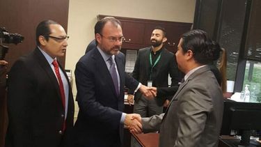 Luis Videgaray se reúne con cónsules mexicanos en Texas.