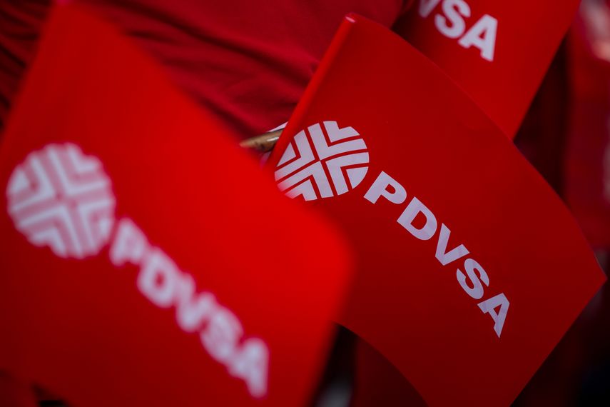 Imagen del logotipo de la empresa estatal PDVSA.