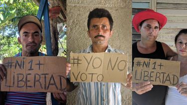 Los cubanos más humildes expresan sus ideas con los pocos recursos que encuentran.