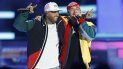 En esta foto de archivo del 26 de abril de 2018, Nicky Jam, izquierda, y J Balvin interpretan X (Equis) en los Premios Billboard de la Música Latina en Las Vegas. En esta foto de archivo del 26 de abril de 2018, Nicky Jam, izquierda, y J Balvin interpretan X (Equis) en los Premios Billboard de la Música Latina en Las Vegas.