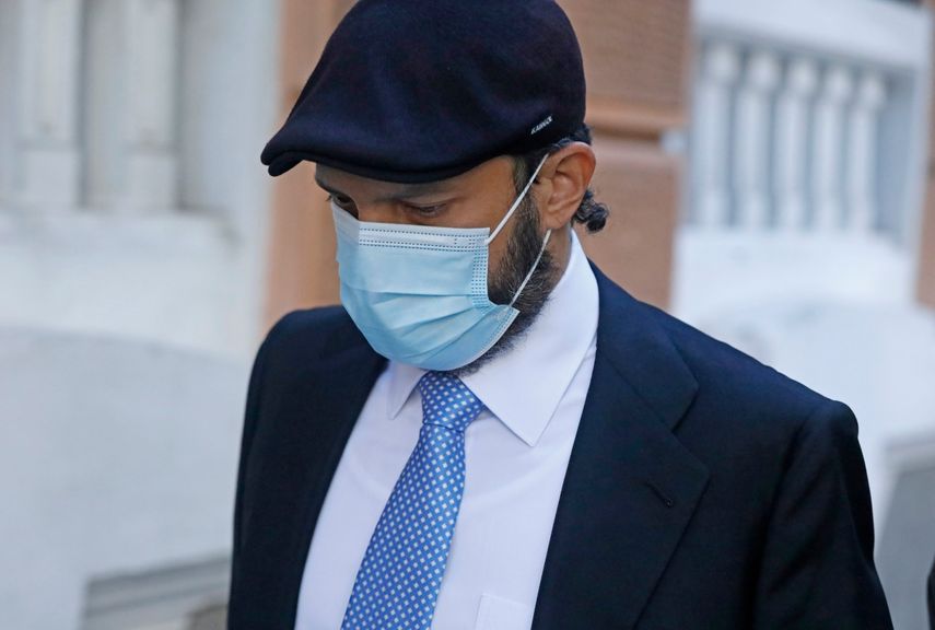 El exjefe de seguridad del fallecido Hugo Chávez, Adrián José Velásquez Figueroa a su salida de la Audiencia Nacional.&nbsp;