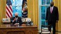 El presidente Joe Biden y el secretario de Defensa Lloyd Austin en la Casa Blanca en Washington el 25 de enero del 2021. El presidente Joe Biden y el secretario de Defensa Lloyd Austin en la Casa Blanca en Washington el 25 de enero del 2021.
