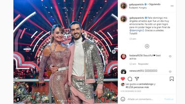 Gaby Spanic y Andrei Mangra durante su participación en Dancing with the stars.&nbsp;