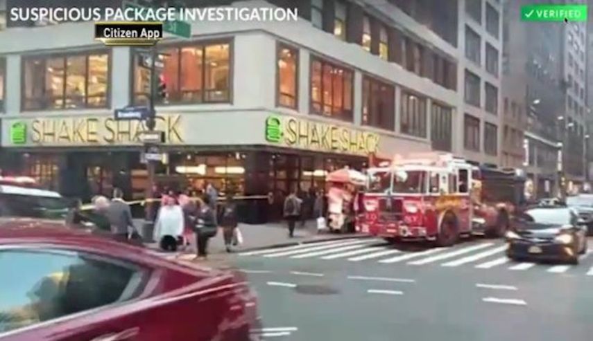 La institución cerró las calle 34 y 35, entre la Quinta y séptima avenida, una de las zonas comerciales más congestionadas de la ciudad.
