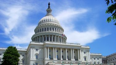 Vista parcial del Capitolio en Washington, sede del Congreso de los EEUU.