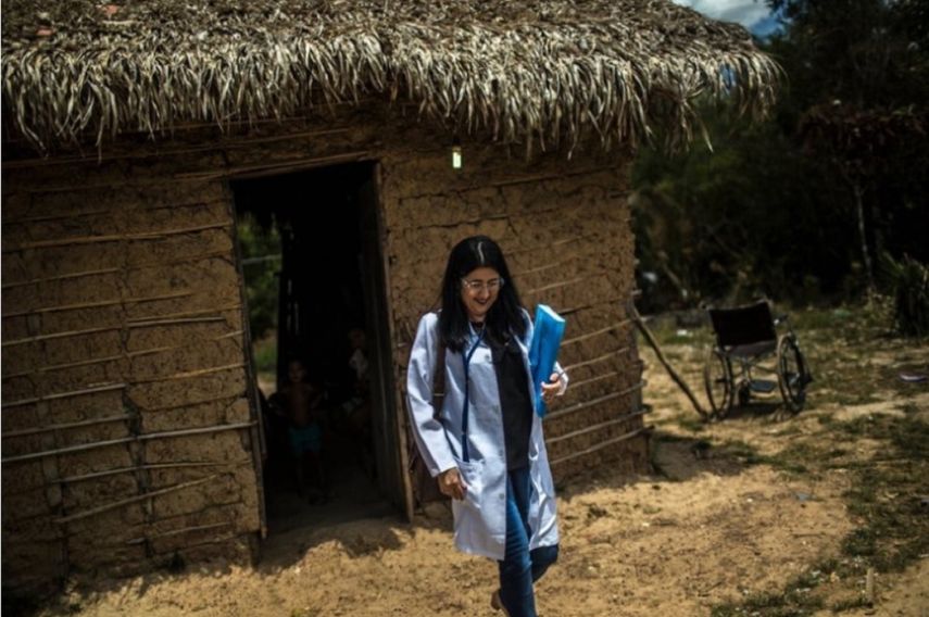La doctora cubana Maireilys Álvarez Rodríguez. São Luís, Brasil.&nbsp;