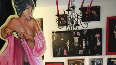 Algunas de las obras expuestas en el museo erótico de Hamburgo. 