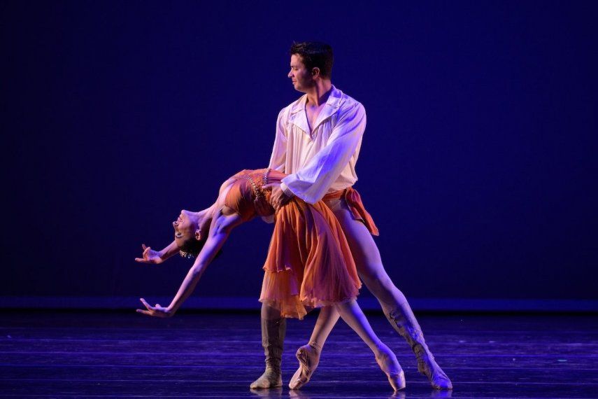 Los bailarines en una función del Ballet Clásico Cubano de Miami.&nbsp;