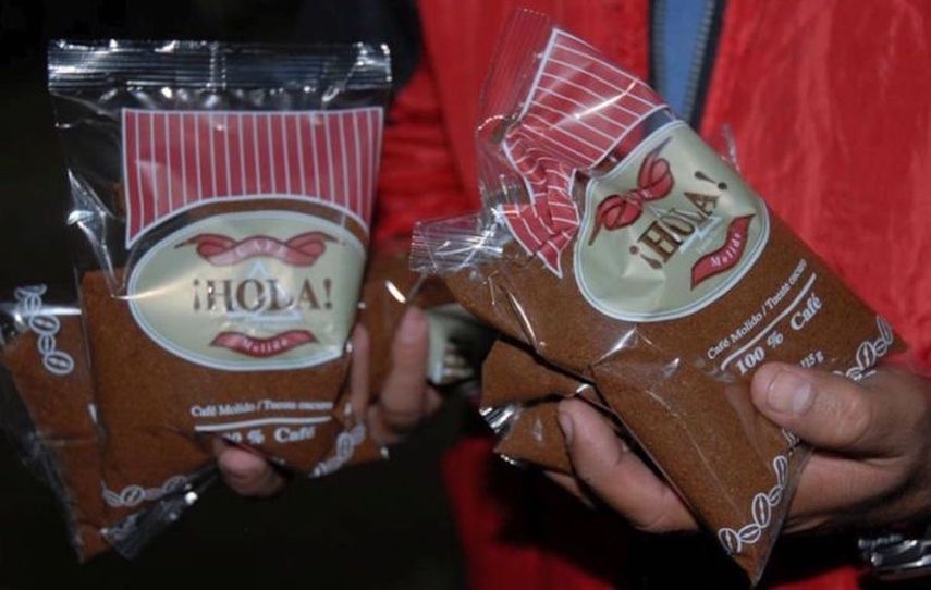Bolsas de caf&eacute; del sistema de racionamiento.