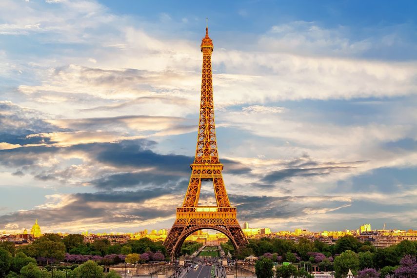 La Torre Eiffel, en París, Francia.