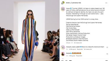 La firma de moda española Loewe.