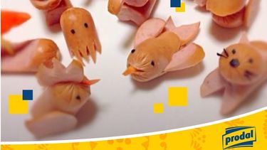 Salchichas preparadas de modo creativo y diferente, según Prodal.&nbsp;