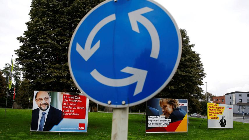 Campaña electoral en Alemania. 