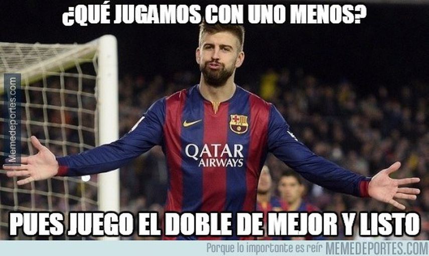 Piqué fue uno de los jugadores destacados para que el Barcelona se coronara. (MEMEDEPORTES.COM)