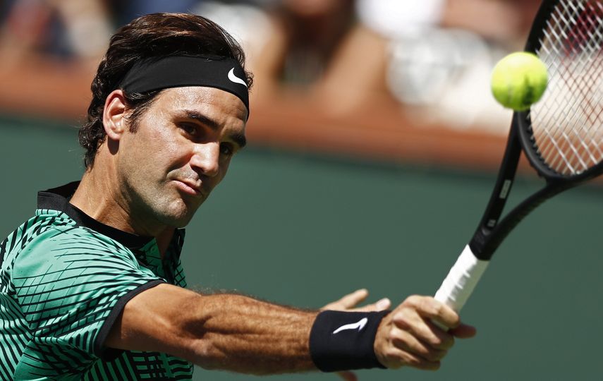Federer duró una hora y trece minutos para vencer al estadounidense Jack Sock.
