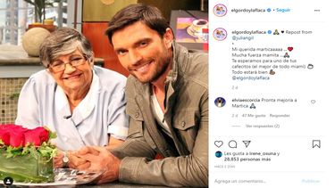 Martica La del Café, quien trabajó por vario años en El gordo y la flaca, junto al actor Julián Gil.&nbsp;