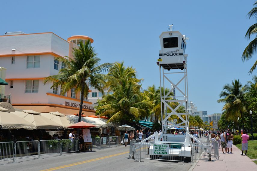 Ocean Drive es una zona de Miami Beach, de restaurantes y hoteles.&nbsp;