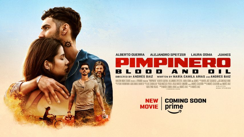 Póster promocional de la película &nbsp;Pimpinero: sangre y gasolina.