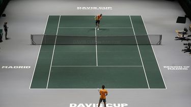 Una vista general de la Caja M&aacute;gica en Madrid el viernes, 15 de noviembre del 2019. La Copa Davis que comienza el lunes no se parecer&aacute; en nada a la primera, en 1900, ni a las que le siguieron.&nbsp;