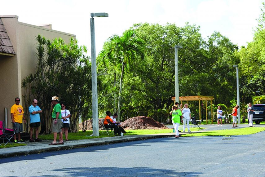 Panorama de uno de los puestos electorales más concurridos de la jornada electoral del martes. (GISELLE SANTALUCCI)